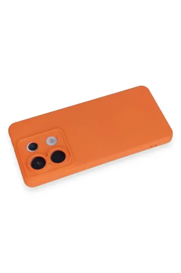 Newface Xiaomi Redmi Note 13 Pro 5G Kılıf Nano içi Kadife Silikon - Turuncu resmi