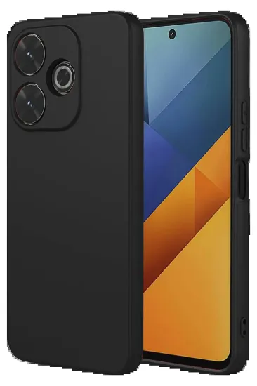 Newface Xiaomi Redmi 13 4G Kılıf Nano içi Kadife Silikon - Siyah resmi