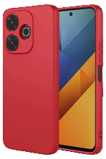 Newface Xiaomi Redmi 13 4G Kılıf Nano içi Kadife Silikon - Kırmızı resmi