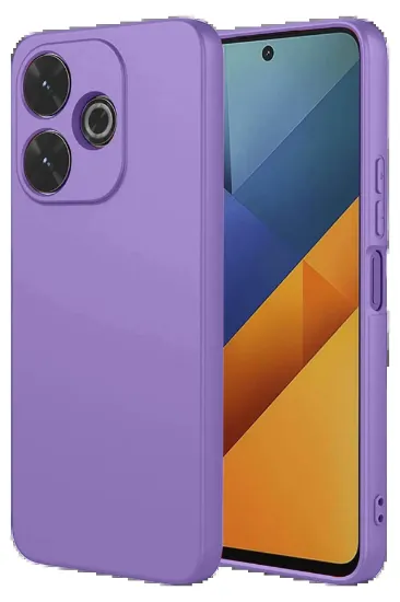 Newface Xiaomi Redmi 13 4G Kılıf Nano içi Kadife Silikon - Lila resmi