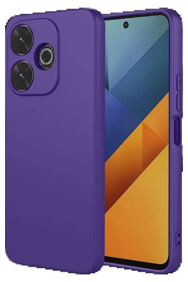 Newface Xiaomi Redmi 13 4G Kılıf Nano içi Kadife Silikon - Mor resmi