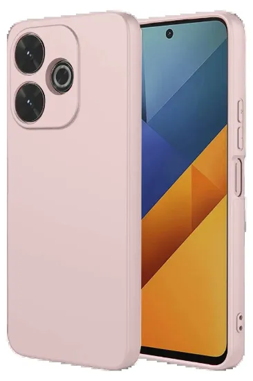 Newface Xiaomi Redmi 13 4G Kılıf Nano içi Kadife Silikon - Pudra resmi