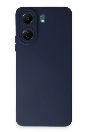 Newface Xiaomi Redmi 13C Kılıf Nano içi Kadife Silikon - Lacivert resmi
