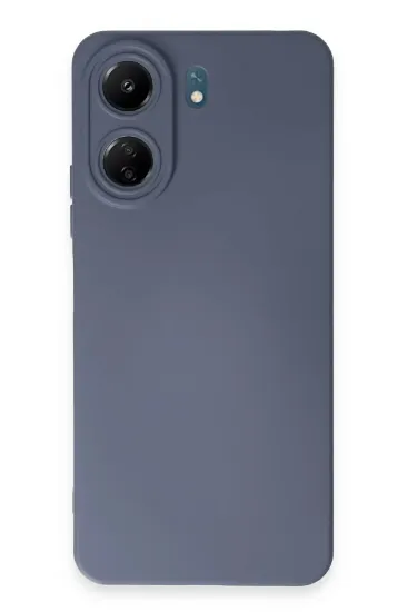 Newface Xiaomi Redmi 13C Kılıf Nano içi Kadife Silikon - Gri resmi