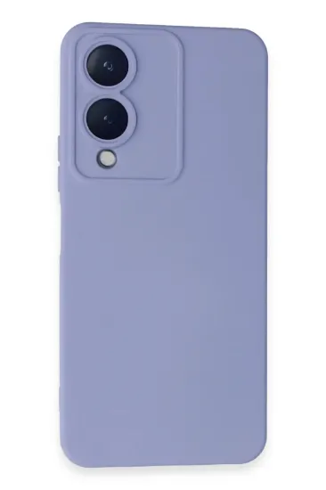 Newface Vivo Y17S Kılıf Nano içi Kadife Silikon - Lila resmi