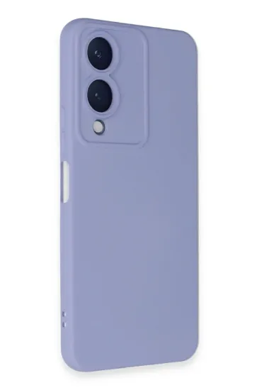Newface Vivo Y17S Kılıf Nano içi Kadife Silikon - Lila resmi