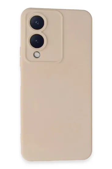 Newface Vivo Y17S Kılıf Nano içi Kadife Silikon - Pudra resmi