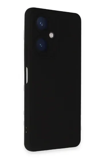 Newface Vivo Y27 Kılıf Nano içi Kadife Silikon - Siyah resmi