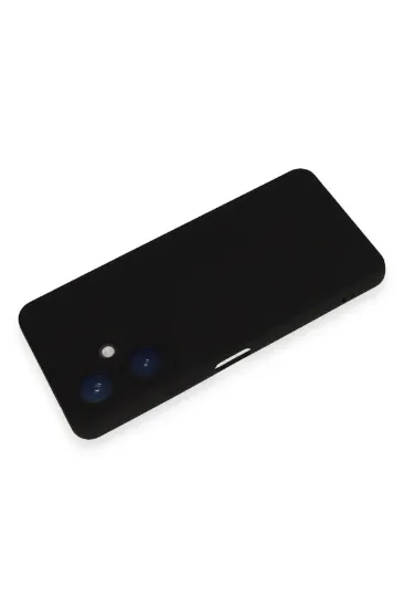 Newface Vivo Y27 Kılıf Nano içi Kadife Silikon - Siyah resmi