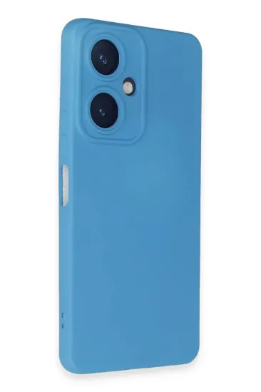 Newface Vivo Y27 Kılıf Nano içi Kadife Silikon - Mavi resmi