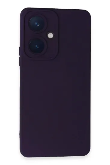 Newface Vivo Y27 Kılıf Nano içi Kadife Silikon - Mor resmi