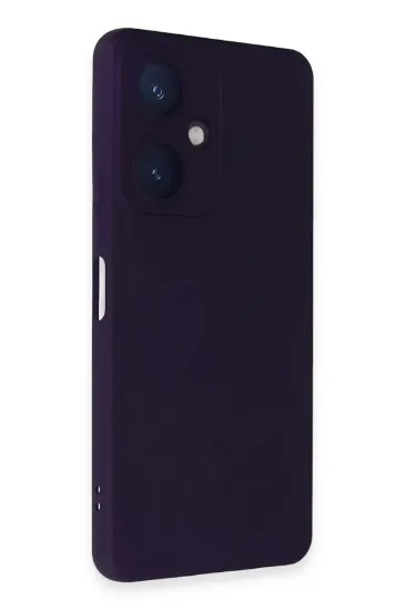 Newface Vivo Y27 Kılıf Nano içi Kadife Silikon - Mor resmi