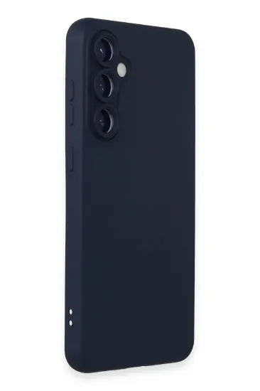 Newface Samsung Galaxy S24 Plus Kılıf Nano içi Kadife Silikon - Lacivert resmi