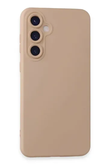 Newface Samsung Galaxy S24 Plus Kılıf Nano içi Kadife Silikon - Pudra resmi