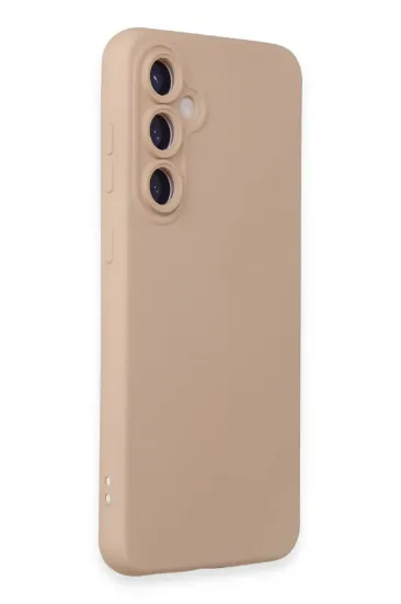 Newface Samsung Galaxy S24 Plus Kılıf Nano içi Kadife Silikon - Pudra resmi