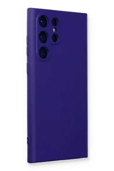 Newface Samsung Galaxy S24 Ultra Kılıf Nano içi Kadife Silikon - Mor resmi