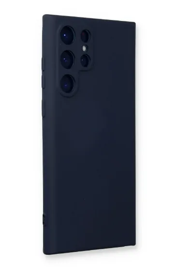 Newface Samsung Galaxy S24 Ultra Kılıf Nano içi Kadife Silikon - Lacivert resmi