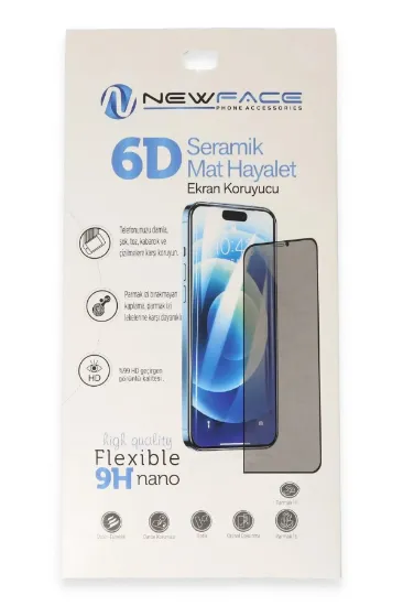 Newface Xiaomi Redmi 12C 6D Antistatik Mat Seramik Hayalet Nano Ekran Koruyucu resmi