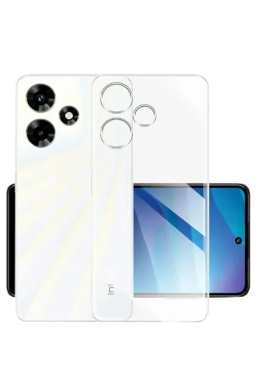 Newface İnfinix Hot 30i Kılıf Lüx Şeffaf Silikon resmi