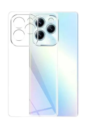 Newface İnfinix Hot 40i Kılıf Lüx Şeffaf Silikon resmi