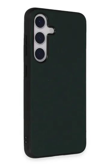 Newface Samsung Galaxy S24 Kılıf Taft Kapak - Koyu Yeşil resmi