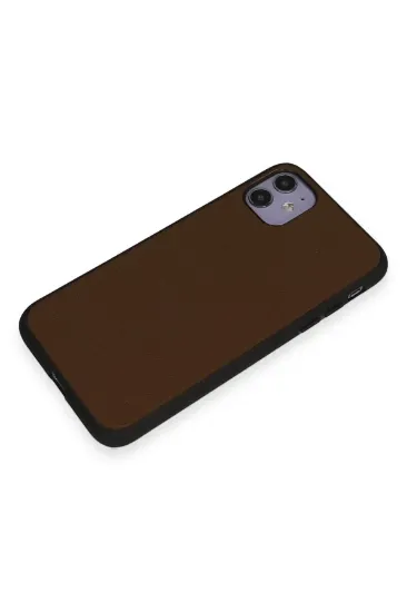 Newface iPhone 11 Kılıf Taft Kapak - Kahverengi resmi