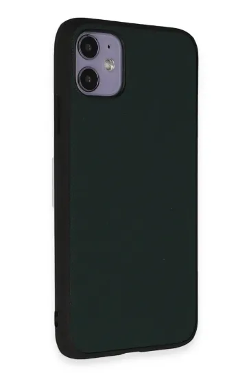 Newface iPhone 11 Kılıf Taft Kapak - Koyu Yeşil resmi