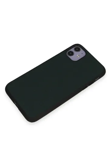 Newface iPhone 11 Kılıf Taft Kapak - Koyu Yeşil resmi