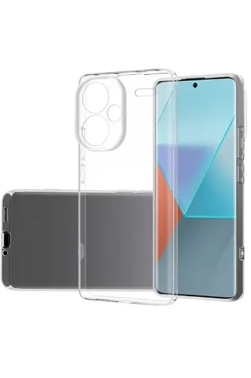 Newface Xiaomi Redmi Note 13 Pro Plus Kılıf Lüx Şeffaf Silikon resmi