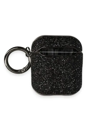 Newface Airpods 2 (2.nesil) Spell Simli Kılıf - Siyah resmi