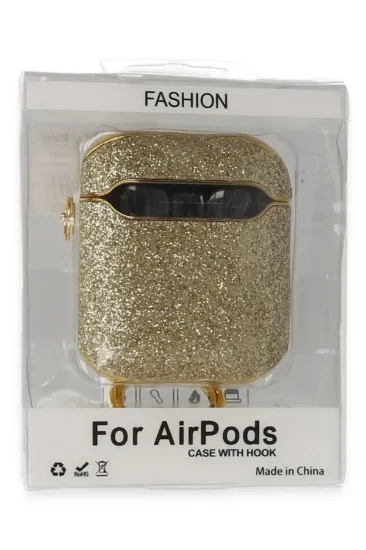 Newface Airpods 2 (2.nesil) Spell Simli Kılıf - Gold resmi