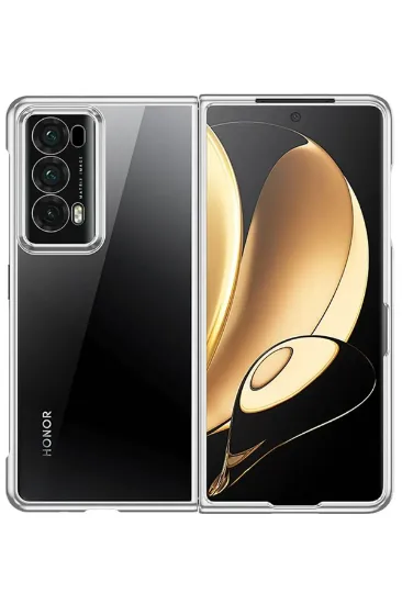 Newface Huawei Honor Magic V2 Kılıf Jasper Kapak - Gümüş resmi