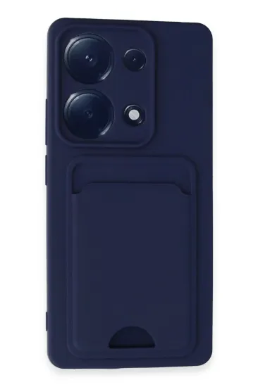 Newface Xiaomi Redmi Note 13 Pro 4G Kılıf Kelvin Kartvizitli Silikon - Lacivert resmi