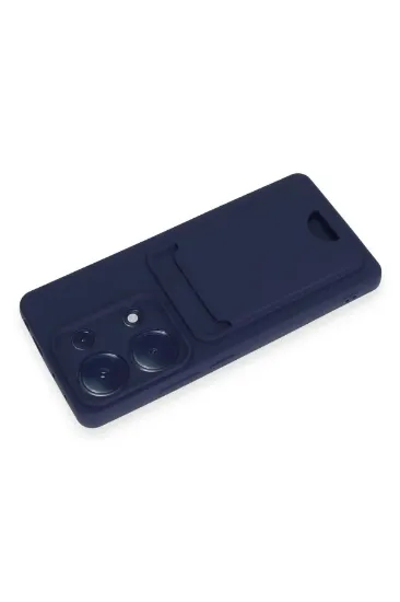 Newface Xiaomi Redmi Note 13 Pro 4G Kılıf Kelvin Kartvizitli Silikon - Lacivert resmi