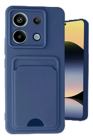 Newface Xiaomi Redmi Note 13 Pro 5G Kılıf Kelvin Kartvizitli Silikon - Lacivert resmi