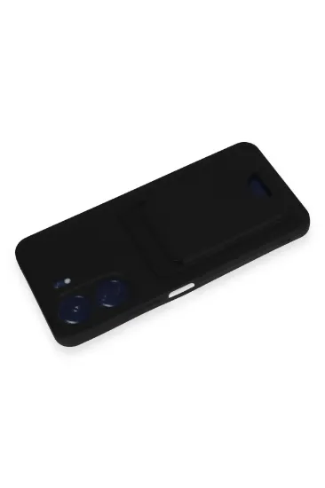 Newface Xiaomi Redmi 13C Kılıf Kelvin Kartvizitli Silikon - Siyah resmi