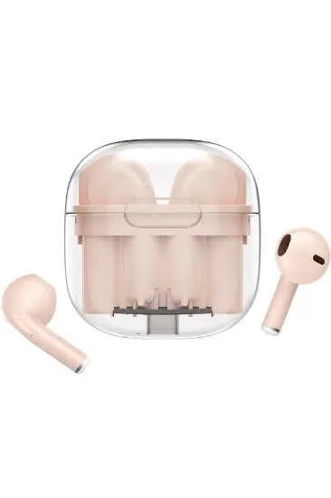 Newface LS-09 Bluetooth 5.3 TWS Kablosuz Airpods Kulaklık - Pembe resmi