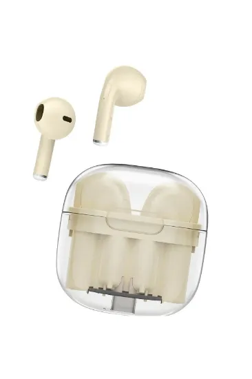 Newface LS-09 Bluetooth 5.3 TWS Kablosuz Airpods Kulaklık - Krem resmi