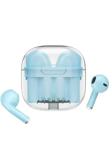 Newface LS-09 Bluetooth 5.3 TWS Kablosuz Airpods Kulaklık - Mavi resmi