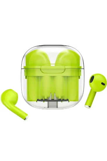 Newface LS-09 Bluetooth 5.3 TWS Kablosuz Airpods Kulaklık - Yeşil resmi