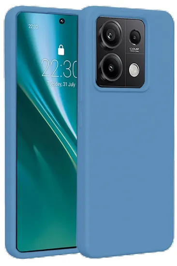 Newface Xiaomi Redmi Note 13 Pro 5G Kılıf First Silikon - Mavi resmi