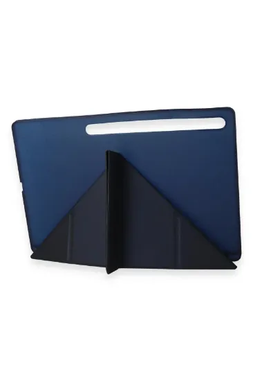 Newface Samsung Galaxy Tab A9 Plus Kılıf Kalemlikli Mars Tablet Kılıfı - Lacivert resmi