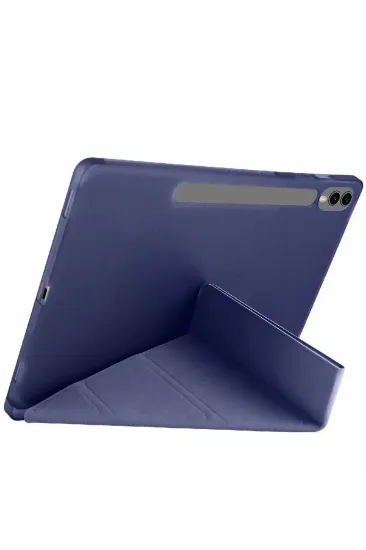 Newface Samsung Galaxy X610 Tab S9 FE Plus 12.4 Kılıf Kalemlikli Mars Tablet Kılıfı - Lacivert resmi