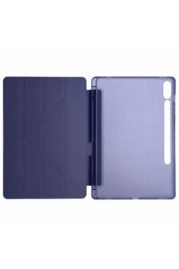 Newface Samsung Galaxy X610 Tab S9 FE Plus 12.4 Kılıf Kalemlikli Mars Tablet Kılıfı - Lacivert resmi