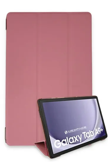 Newface Samsung Galaxy Tab A9 Plus Kılıf Tablet Smart Kılıf - Pembe resmi