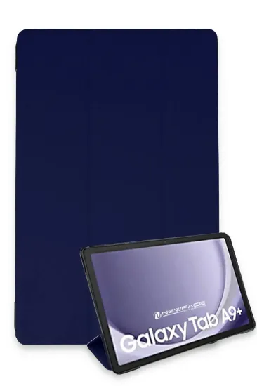 Newface Samsung Galaxy Tab A9 Plus Kılıf Tablet Smart Kılıf - Lacivert resmi