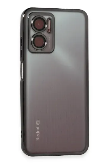 Newface Xiaomi Redmi Note 11E Kılıf Razer Lensli Silikon - Siyah resmi