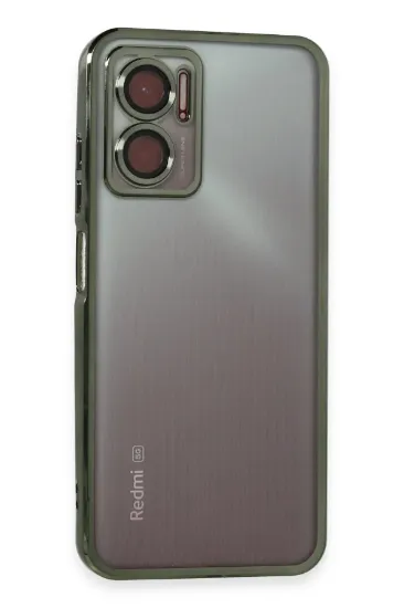 Newface Xiaomi Redmi Note 11E Kılıf Razer Lensli Silikon - Yeşil resmi