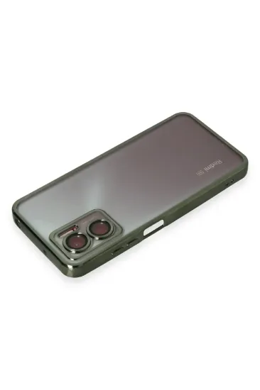 Newface Xiaomi Redmi Note 11E Kılıf Razer Lensli Silikon - Yeşil resmi