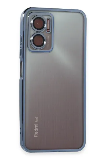 Newface Xiaomi Redmi Note 11E Kılıf Razer Lensli Silikon - Açık Mavi resmi